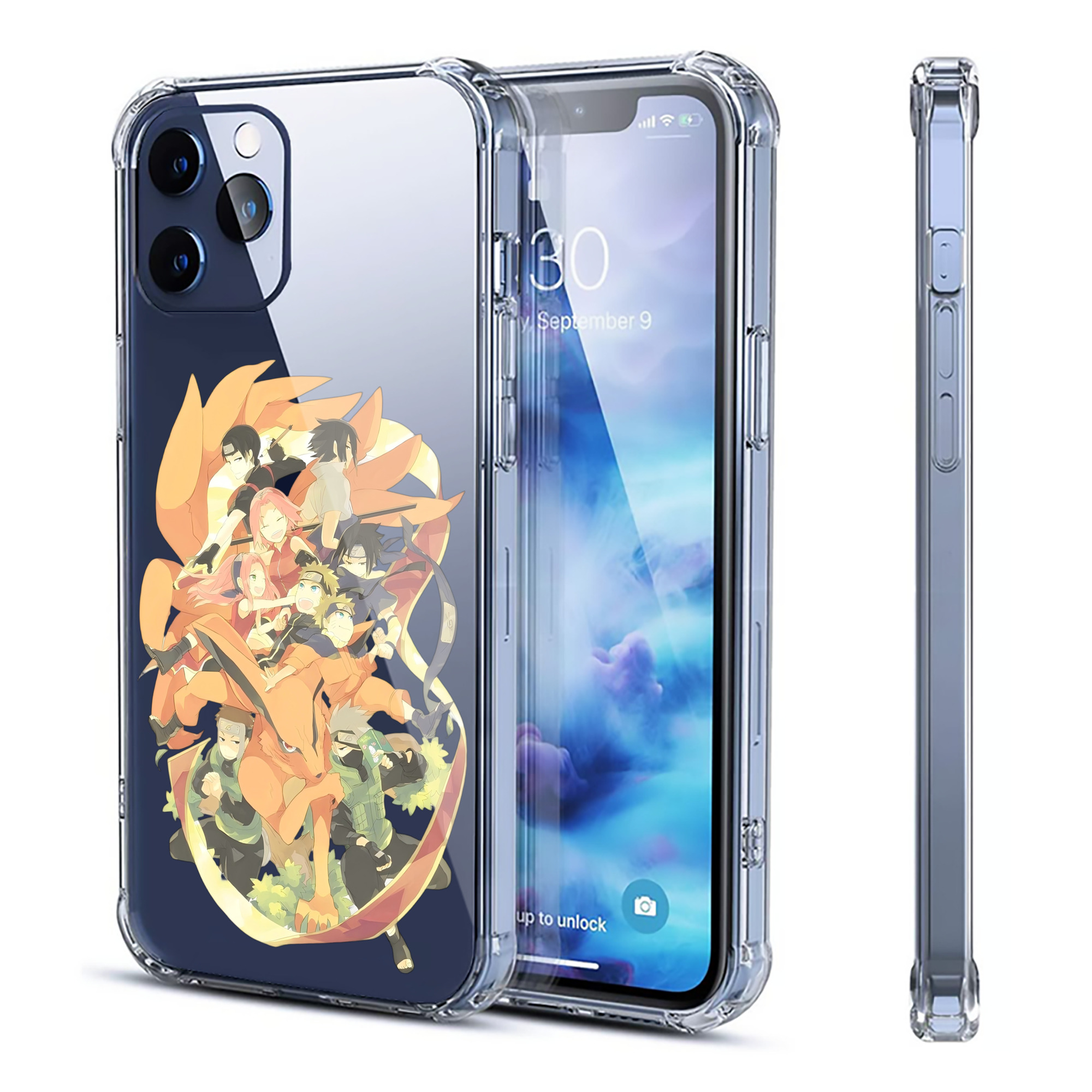 （画像用） NARUTO -ナルト- うずまき ナルト Uzumaki Naruto 【iPhone 12シリーズ対応】透明スマホケース（クリアソフトケース）